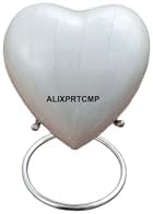 Mini Heart Cremation Urn with Stand - Keepsake Urn for Ashes
