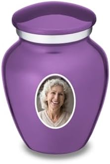 GetUrns Personalized Purple Cremation Urn with Double Engraving