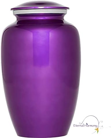 Eternal Harmony Large Cremation Urn 7x11 Purple