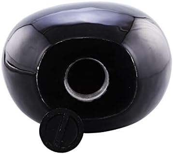 Heart of Love Cremation Urn for Human Ashes Black Gold Adult