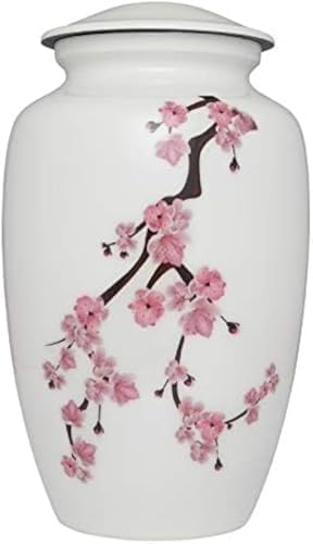 Pink Cherry Blossom Cremation Urn 200 Cubic Inches