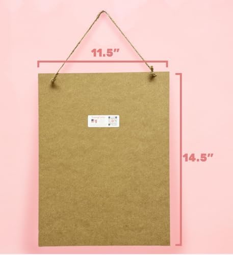 Weekly Meal Planner Chalkboard Sign - 115x145 Inch Reusable Wall Mount Organizer