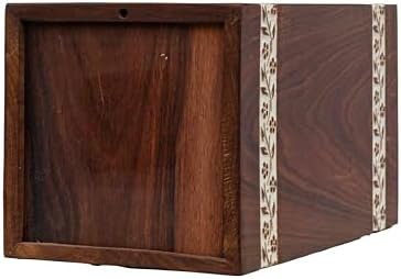 Premium Wooden Urn - Floral Design for Humans and Pets