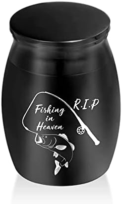 Gredstar Fishing in Heaven Small Cremation Urn Keepsake