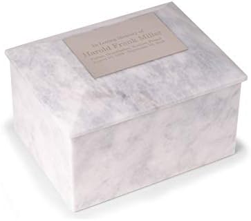 Deering Moments Bey-Berk White Marble Cremation Urn - Large