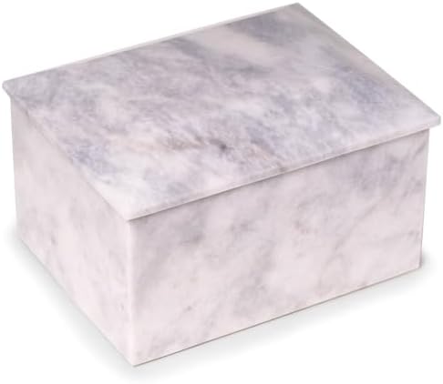 Bey-Berk Deering Moments Marble Cremation Urn White Adult Size