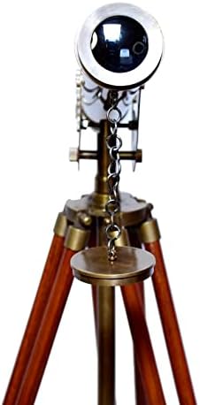 Victorian Style Antique Brass Floor Standing Telescope