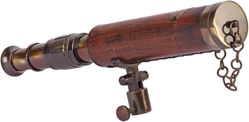 V19 Antique Brass Telescope with Tripod Stand 1