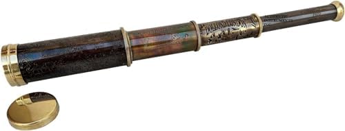 12 Inch Handheld Brass Telescope Pirate Collection
