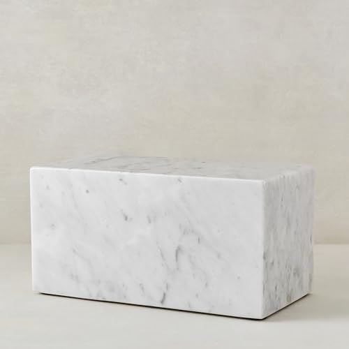 Aspen Studio Carrara Marble Urn for Ashes Decorative Urn