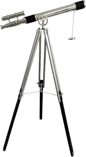 Vintage Marine Chrome Finish Brass Telescope Home Decor