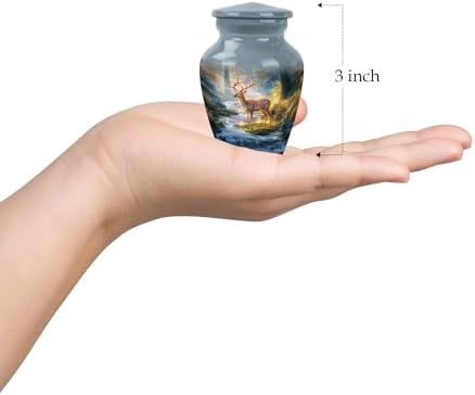 Elegant Deer Urn Set of 2 for Ashes