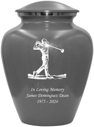 Golf Player Cremation Urn Customized for Golf Lovers