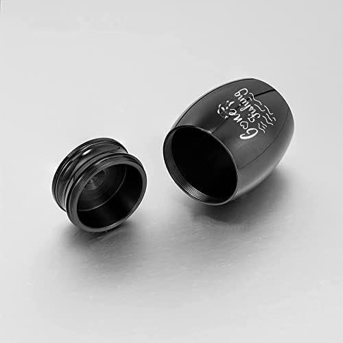Gredstar Gone Fishing Mini Urn for Ashes Black