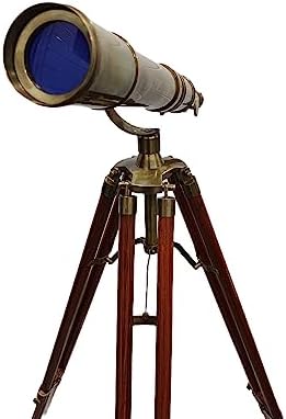Vintage Nautical Telescope with Handmade Tripod