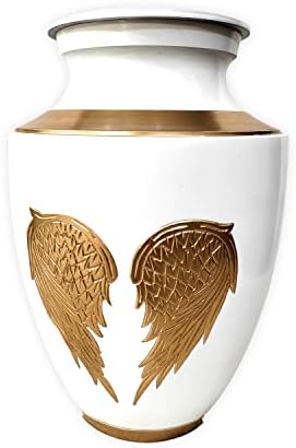 Elegant Angel Wing Cremation Urn for Human Ashes