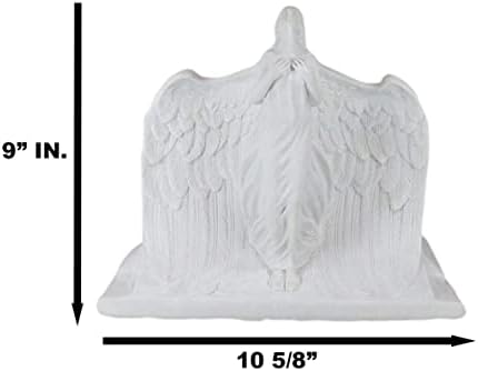 Ebros Rising Angel Cremation Urn White 240 Cubic Inches
