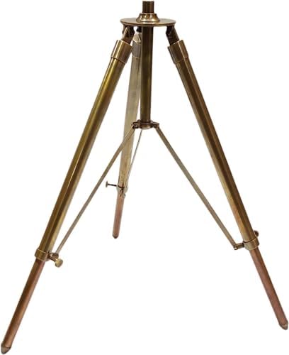Antique Brass Decorative Telescope with Adjustable Stand