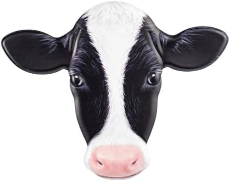 12 Inch Metal Black Cow Embossed Decor Sign