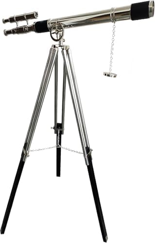 Vintage Marine Chrome Finish Brass Telescope Home Decor