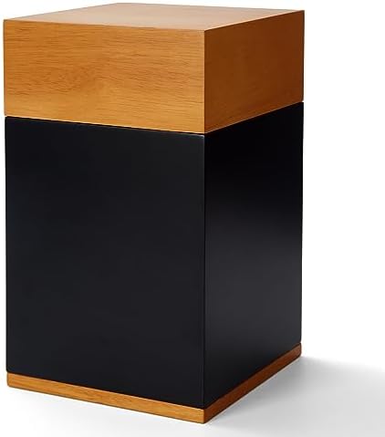 Nyutu Urn for Ashes Adult Male 6x6x10 Inches Large Wood Urn