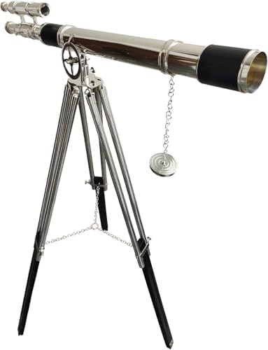 Vintage Marine Chrome Finish Brass Telescope Home Decor