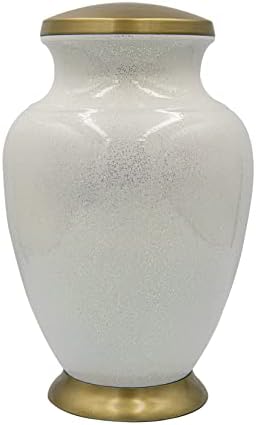 Praying Hands and Cross Cremation Urn with Personalization and Velvet Bag