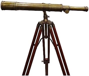 Vintage Nautical Telescope with Handmade Tripod