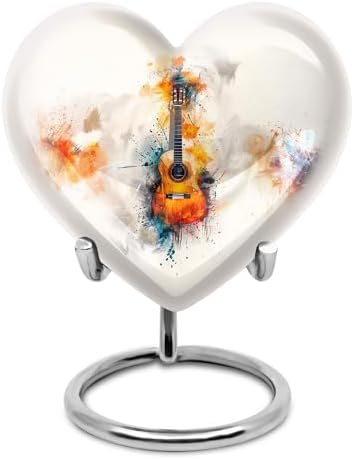 Guitar Urn Keepsake for Human Ashes - 3 Inch