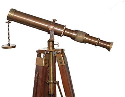 Mahira Nautical Classy Brass Telescope with Adjustable Tripod Stand