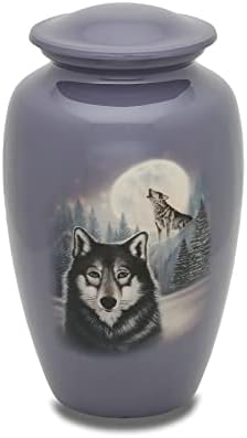 Full Moon Wolf Adult Cremation Urn 1