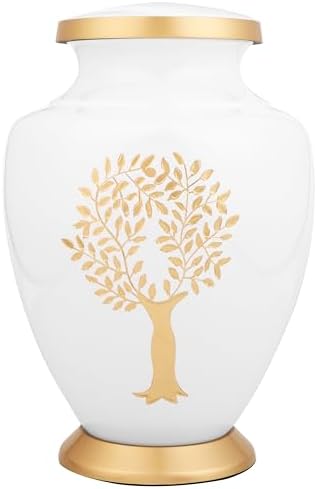 Alpha Living HOME Decorative Urn 11 Gold White