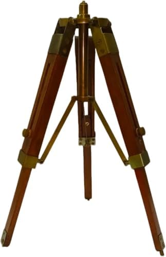 Royal Solid Brass Vintage Spyglass Telescope with Wooden Tripod