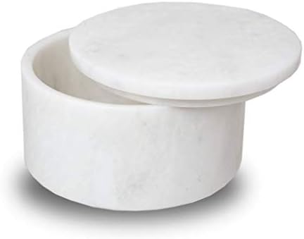 Taj Mahal Marble Keepsake Urn for Ashes - 21 Cubic Inches Capacity