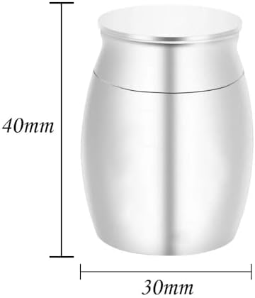 Gray Aluminum Alloy Skull Face Cremation Urn