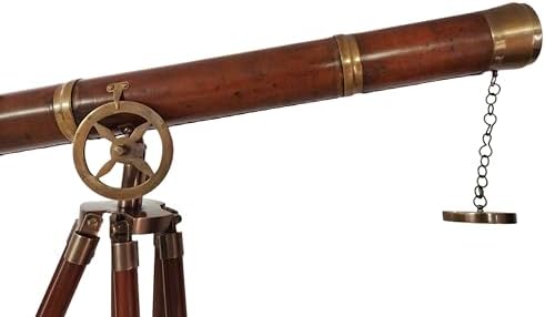 Nautical Brass Double Barrel Telescope Vintage Finish
