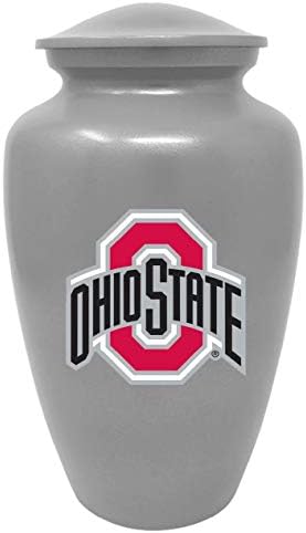 ExquisiteUrns NCAA Ohio State Silver Cremation Urn