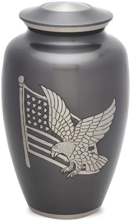American Pride Adult Urn in Brass