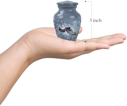 Dove Urn Set of 2 3 Inch Decorative Cremation Urns for Human and Pet Ashes