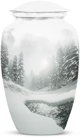 Mountain Winter Urns for Ashes 10 Inch Large