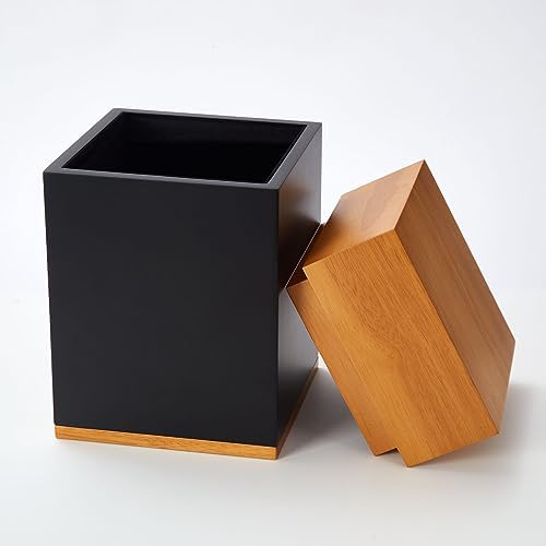 Nyutu Urn for Ashes Adult Male 6x6x10 Inches Large Wood Urn