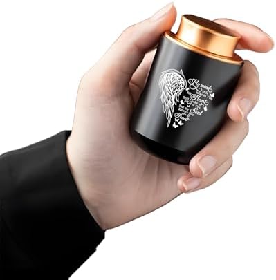 Small Keepsake Urn for Adult Ashes with Display Case