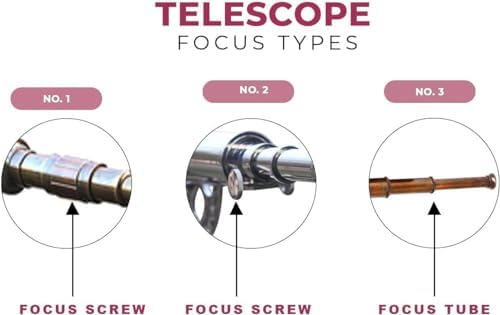 Vintage Pirate Spyglass with Wooden Tripod Stand