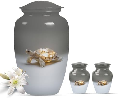 Turtle Haven Urn - 3 Inch Mini Urn For Ashes 2 Pcs