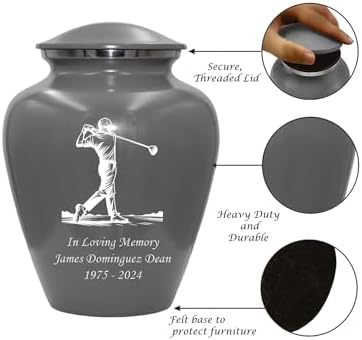 Golf Player Cremation Urn Customized for Golf Lovers