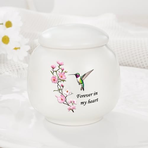 SOITIS Ceramic Urn for Human Ashes - 24 Inch Mini Memorial Keepsake