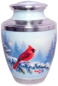 World Bazaar Handpainted Cardinal Cremation Urn