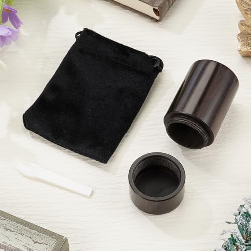 Sandalwood Urn for Human Ashes Small Cremation Urn - Mini Memorial Keepsake