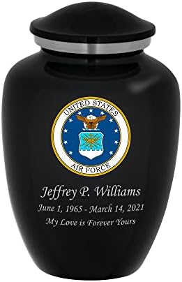 Homage Large Air Force Cremation Urn - Graphite Grey