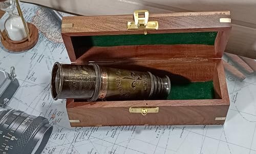 Antique Telescope Brass Pirate Spyglass 18 Inch